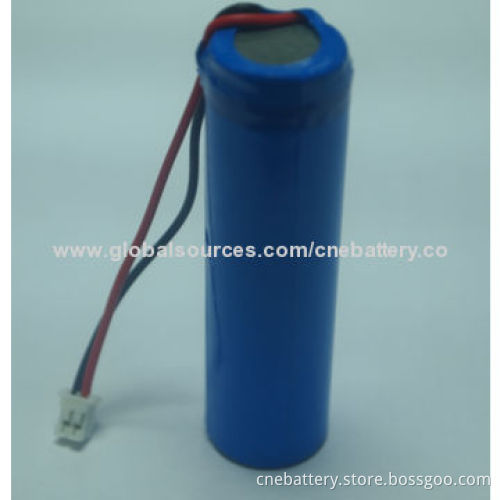 Rechargeable Li-ion Batteries, 18650 Cylindrical Battery with 3.7V/2,200, 2,400, 2,600mAh for PSP